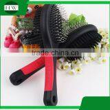 Pet Accessories Tool Hanging Plastic Stainless Steel Two Sides Cat Dog Pet Bath Massage Hair Removal Grooming Slicker Brush Comb thumbnail-1