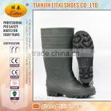 Green Black Cheap PVC Safety Rain Boots thumbnail-1