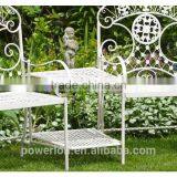 POWERLON Vintage 2 Seater Garden Bench Wrought Iron Outdoor Furniture thumbnail-3