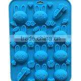 Rabbit Carrot Silicone Chocolate Candy Cookie Soap Mold Fun Maker thumbnail-1