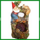 FO-1203 Garden Fountain With Santa Claus Decor thumbnail-1