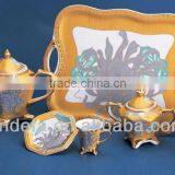Bone China Gold Porcelain Tea Set thumbnail-1