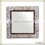Metal Brown Square Iron Mirrors thumbnail-1