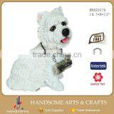 13.5 Inch Resin Realistic Animal Home Decoration Welcome Dog Statue thumbnail-2