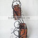 2 Tier Scroll Design Magazine Storage Wicker Rack or Magazine Holder thumbnail-3