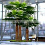 SJ2017200007 Hot Sale Outdoor Decorative Waterproof Fake Washington Artificial Plastic Palm Tree uv Anti thumbnail-1