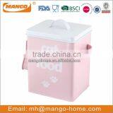 Steel container pet food storage boxes