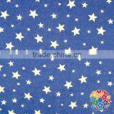Boutique Blue White Star Printed Cotton Fabric Wholesale 4th of July Cloth Fabric thumbnail-1