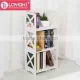 New Design Display Shelf White Wood&Plastic Storage Shelf - Bookcase thumbnail-2