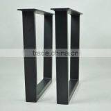 Black Powder Coated Trapezoid Metal Industrial Table Feet,furniture Metal Leg thumbnail-2