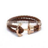 Fashion Accessories Bracelet Woman 2017 Leather Bracelet Anchor Bracelet thumbnail-6