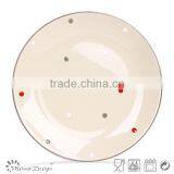 19.5cm Ceramic Plate and Dish Dot Design High Quality Plate and Dish