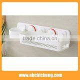 Plastic Bath Shelf Wall Mounted Storage Shelf Bath Accessories Rack thumbnail-3