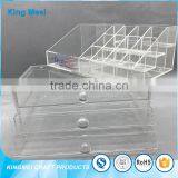 2017 Custom High Quality Acrylic Drawer Cosmetic Display