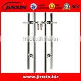 JINXIN Stainelss Steel Glass Door Handle With Lock thumbnail-1