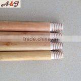 1 Time Varnished Wooden Broom Handle With American Thread and Color Cap thumbnail-1