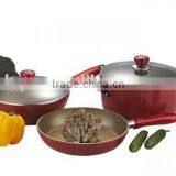 5pcs Forged Aluminum Colorful Nonstick Coating Kitchen Utensil