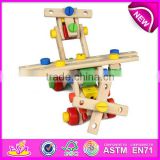 2015 DIY changeable wooden nut toy for kids,wooden blocks nut toy for children,Educational toy wooden toy nut for baby W03C004