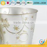 Factory Price Iron and Zinc Homeware Embossing Best Way to Water Plants in Pots Steel Pots Galvanized Flower Pot thumbnail-5