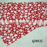 Custom Designer Red and White Love Shaped Polyester Cotten Kerchief thumbnail-1