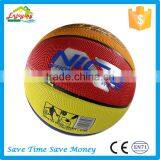 custom print wearable and durable colorful training pu basketball for women