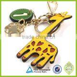 Promotional Keyring Key Chain Customized OEM Custom Animal Shape Leather Keychains