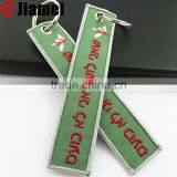 Keychain Type Custom Embroidered Key Tag