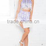 Tie Die 2 Pieces Set Women Two Pieces Dresses With Tassel thumbnail-2