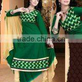 Pure Cotton Designer Embroidery Salwar Suits thumbnail-1