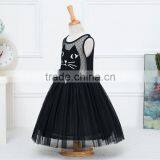 MGOO Elegant Brand Design Black Cat Dress For Girl Party Infant Tutu Dress Princess Vestidos 0431 thumbnail-4