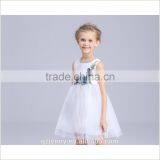 New Little Girls White Embroidered Children Wedding Dress thumbnail-3