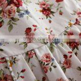 Summer Print Flower Cotton Short Sleeve Dress, Daily Wear Baby Girl Cute Dress thumbnail-2