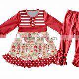 2017 Yiwu Children Clothes Fall Girls Tunic Clothing Sets Wholesale Ruffle Pants Outfit Kids Clothing Baby Clothes thumbnail-1