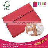 25K Faux Leather Cover Planner Custom Loose Leaf Binding Organizer Agenda PU Leather Notebook thumbnail-1