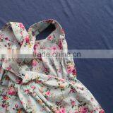 Hot Sale Sexy Baby Printed Flower Condole Belt Dress Whlesale Baby Dress Size For 6M.12M.18M. QL-83 thumbnail-4