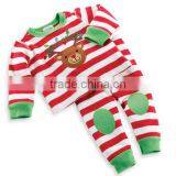 Wholesale Woolen Striped Christmas Children Pajamas thumbnail-2