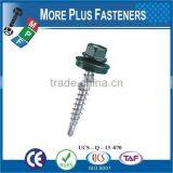 Made in Taiwan Flat Head Undercut TEK Screws # 3 Point Roofing Screws Self Drilling Screws for All Metal Prevailing thumbnail-5