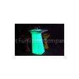 Remote Control LED Cocktail Table , Glowing Table Furniture