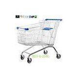 Light Duty Wire Mesh Supermarket Shopping Carts 210L 1065x585x1020mm thumbnail-1