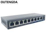 8+1 ports 10/100M POE Switch 12~15~24V poe network switch with 8 poe ports 1 uplink for Wireless AP, IP cameras etc