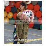 Real Sexy Women Mink Fur Lined Parka Coat thumbnail-2