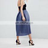 2018 Sexy Airtex Velvet Bodice Midi Strape Prom Women Dress thumbnail-3