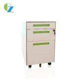 Anti-tilt fuction 3 drawers metal mobile pedestal cabinet with 5 pcs caster