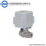 DN10 Stainless Steel  3/8inch AC220V 2way Motorized Ball Valve With Indicator No Manual