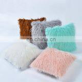 Home Decorative Plush Solid Color Throw Pillow Cover for Sofa thumbnail-2