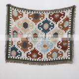 RAWHOUSE Factory Wholesale Price Boho Picnic Custom Woven Blanket Tapestry Use for Sofas Covers thumbnail-3