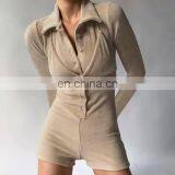 LAITE J2034 New Arrivals Single Button One Piece Jumpsuit Women 2020 Bodycon Jumpsuit thumbnail-1