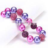 DIY Purple Girl Boutique Necklace Baby Girl Chunky Bubble Beads Necklace Jewelry Birthday Gift thumbnail-3