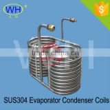 Cooling coil stainless steel SUS304 Evaporator Condenser Coils