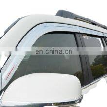Chrome Door Visor Side Window Deflector Shade Sun Rain Shield Silver Strips Guard for Toyota Land Cruiser Prado 2009 thumbnail-1